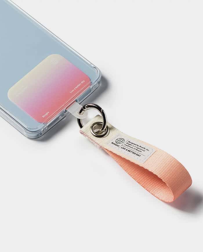 Ringke HOLDER LINK & Eyelet Keyring Strap with Smart Device phone holder and finger strap combo