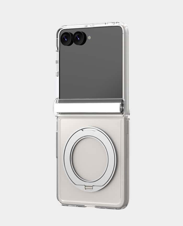 Araree Duple 360M Stand Magnetic for Samsung Galaxy Flip 8 Magnetic Transparent Full Cover Protective Phone Case