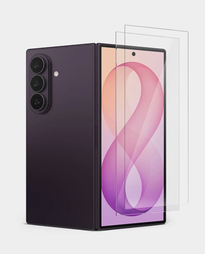 Ringke Cover Display Easy Slide Tempered Glass for Galaxy Z Fold 8 Ultra Tempered Glass Protection – 2 Pack