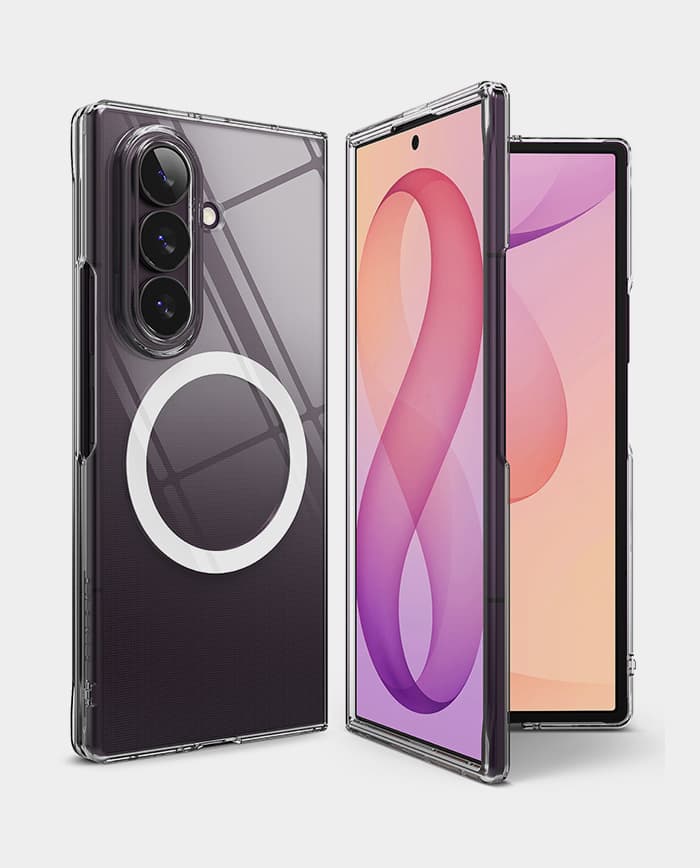 Ringke Slim Magnetic Clear Case for Samsung Galaxy Z Fold 8 Ultra – Magnetic Compatible Transparent Cover