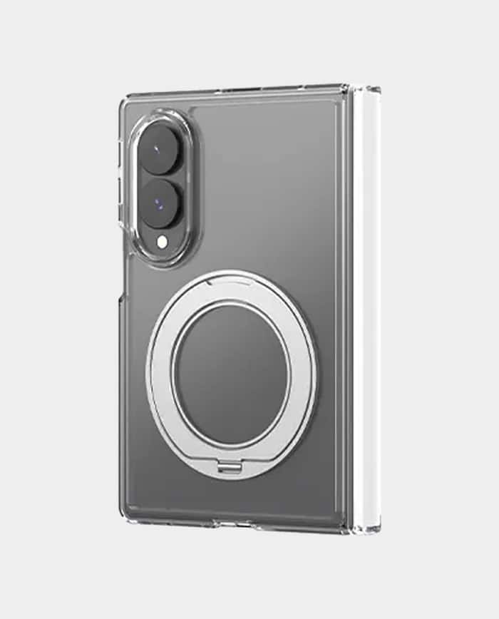 Araree Duple 360M Stand Magnetic Case for Samsung Galaxy Z Fold 8 Transparent Full Cover with Rotatable Kickstand