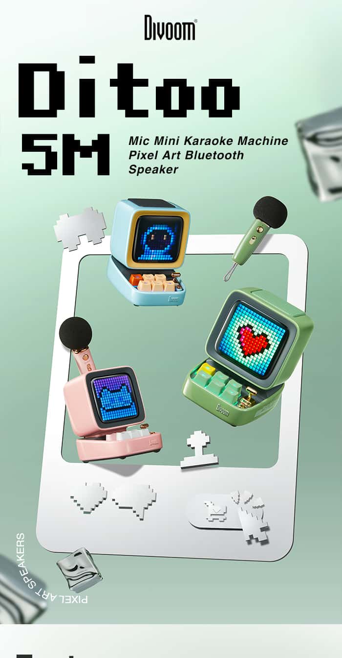 DIVOOM DITOO MIC Pixel Bluetooth Speaker