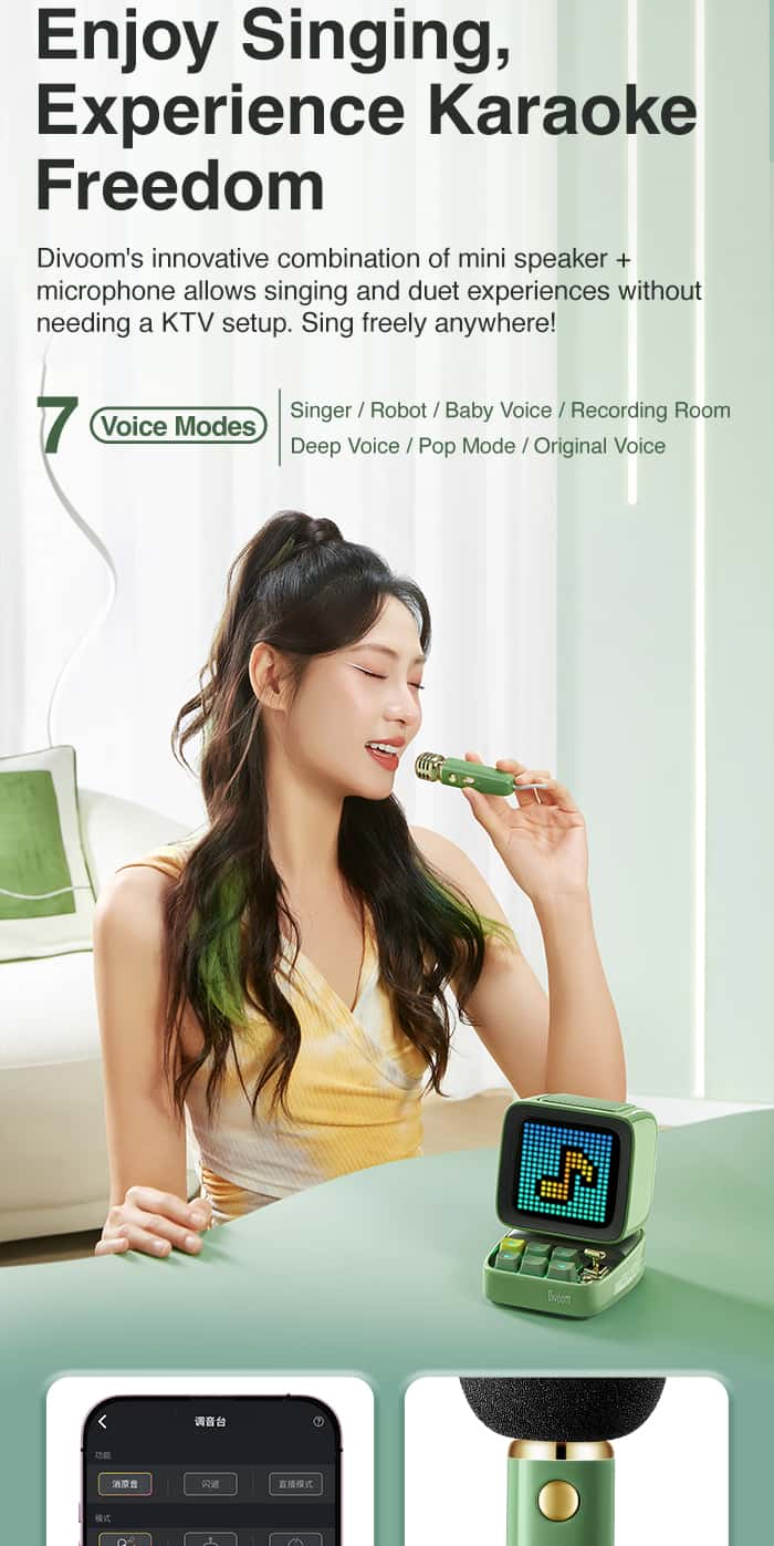 DIVOOM DITOO MIC Pixel Bluetooth Speaker