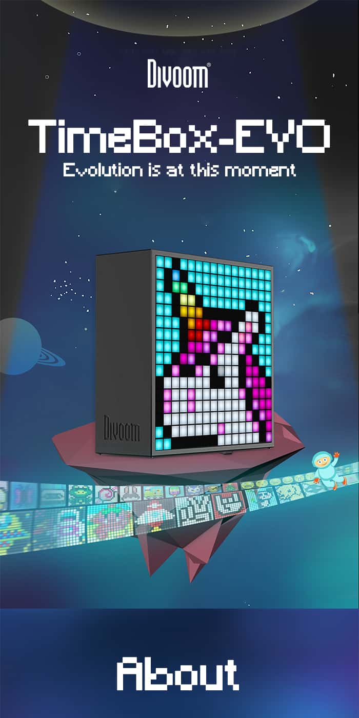 DIVOOM TIMEBOX EVO Pixel Art Speaker