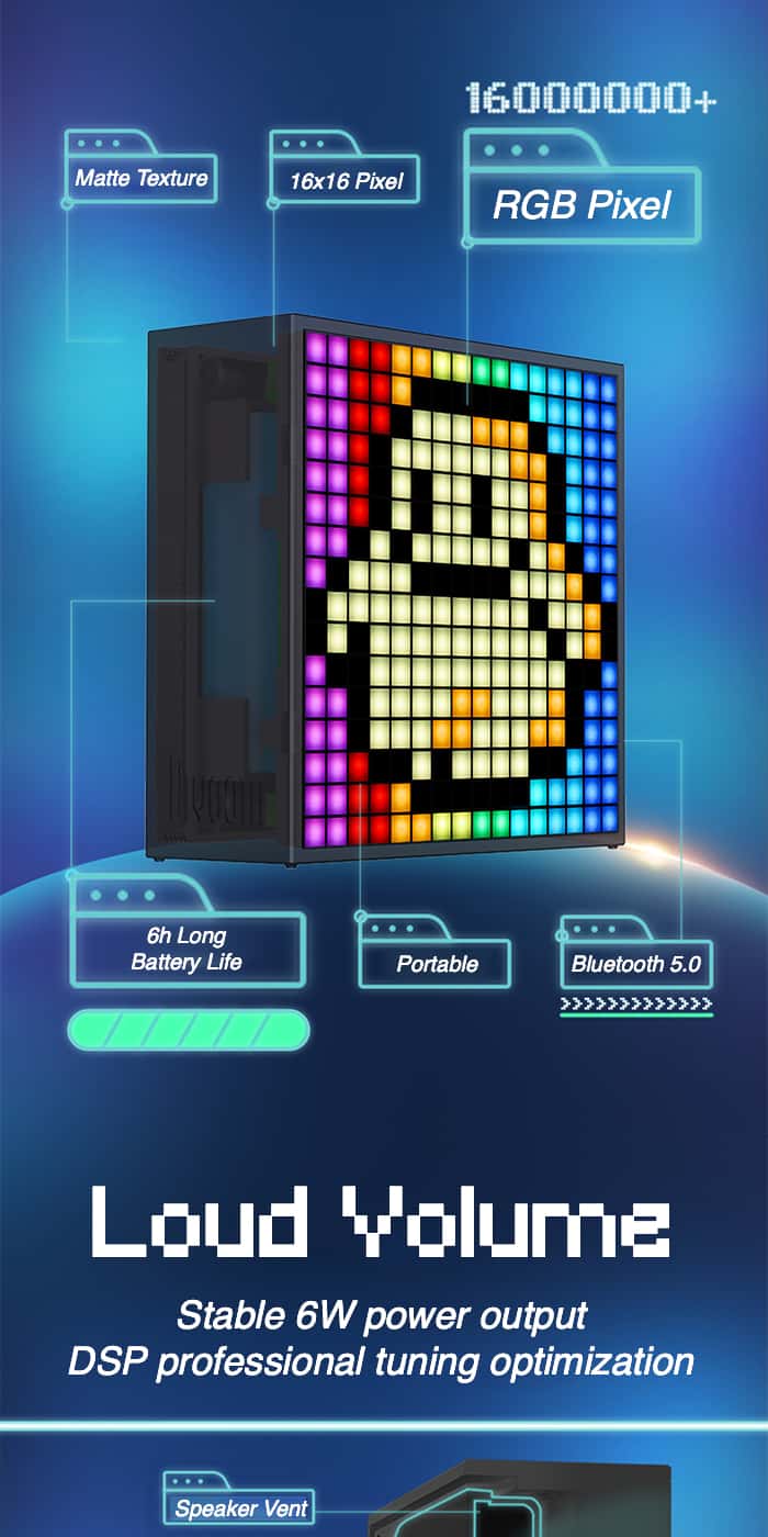 DIVOOM TIMEBOX EVO Pixel Art Speaker